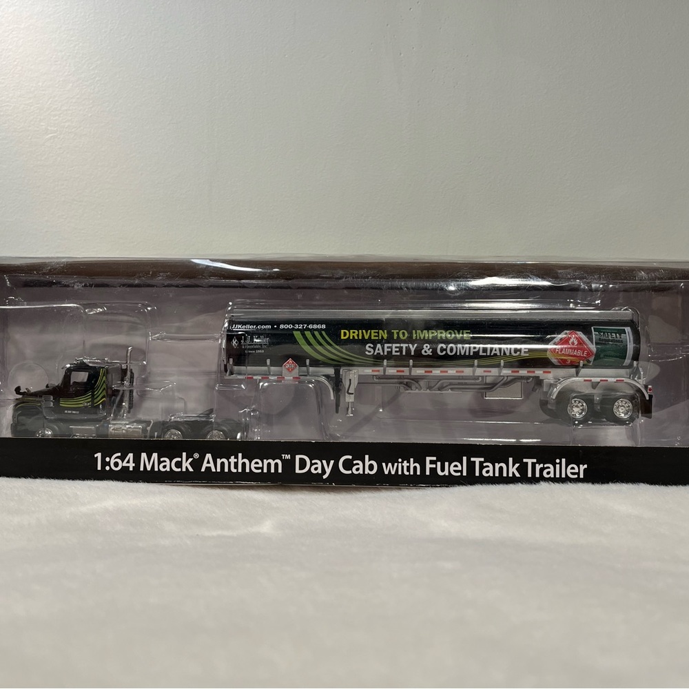 JJ Keller Mack Anthem Day Cab Fuel Tank Semi Truck Trailer 1:64 Limited Ed